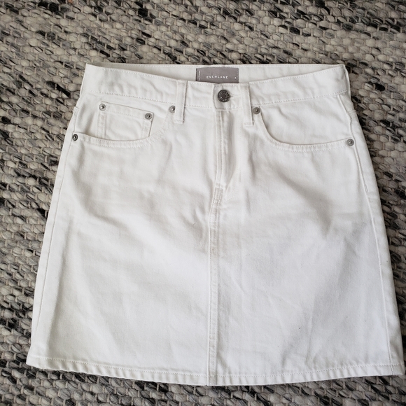 Everlane White Denim Skirt - Picture 3 of 5